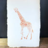 giraffe stencil stenciled card