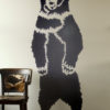 Grizzly Bear Stencil Large Applied
