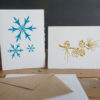 Winter Holiday Stencil Stenciled Cards