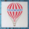 hot air balloon stencil applied