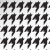 houndstooth repeat pattern stencil black & white applied