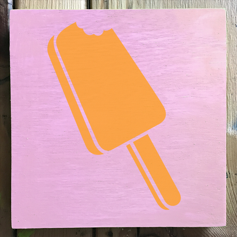 ice cream 4 stencil applied