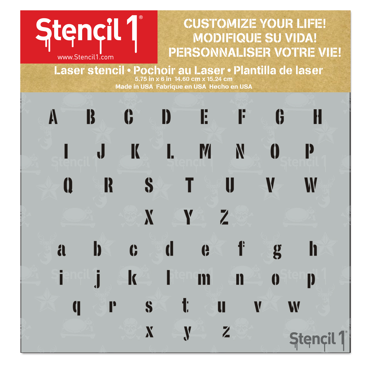 Industrial Font Letters Numbers Stencils - Image 24