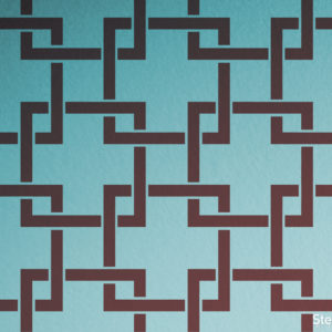 Square Lattice Repeat Pattern Stencil applied