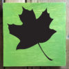 Leaf Silhouette 3 Stencil applied