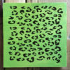 leopard stencil applied
