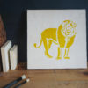 Lion Stencil Applied