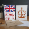london stencil stenciled cards