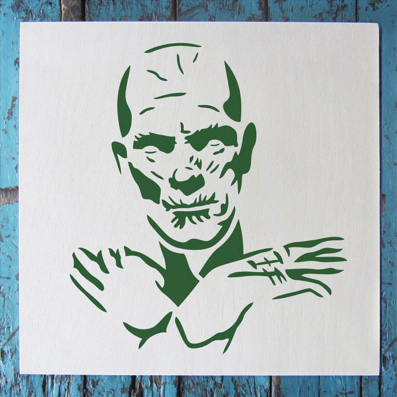 mummy stencil applied