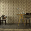 nature damask stencil stenciled wall