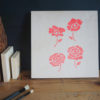 Peonies & Poppies Stencil applied