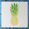 pineapple stencil applied
