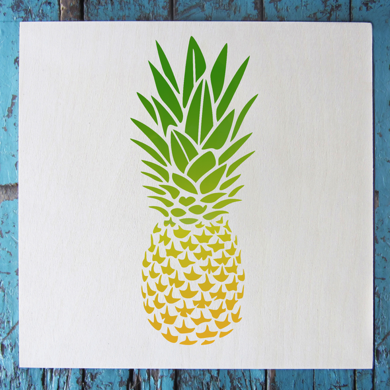 Pineapple Custom Stencil 8.5" x 11" Sheet FAST FREE SHIPPING 