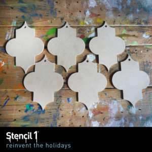 quatrefoil stencil shape Stencil1 reinvent the holidays