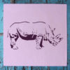 rhino stencil applied