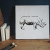 Rhino Stencil Applied