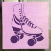 roller skate stencil applied