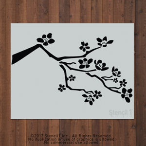 Cherry Blossom Stencil