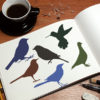 Bird Silhouettes Stencil Stencil1 Stenciled