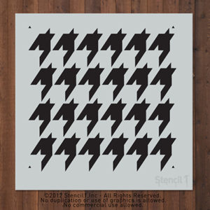 houndstooth repeat pattern stencil