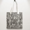Zebra Repeat Pattern Stencil Stenciled Tote bag