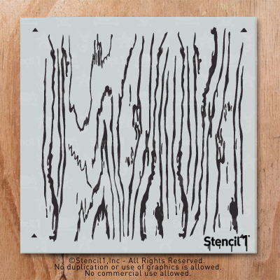 Wood Grain Stencil (11″x11″) | Stencil 1