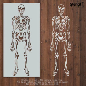 skeleton stencil life size