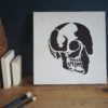 Skull Profile Stencil Applied
