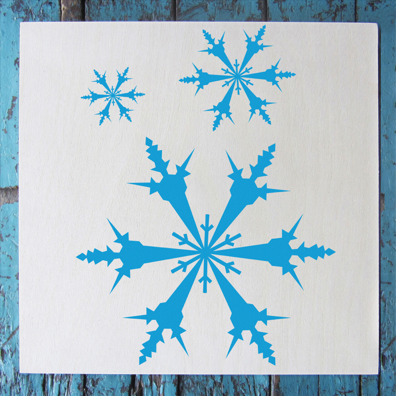 Snowflakes Stencil Small (5.75"x6") Stencil 1