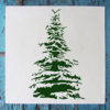 snowy pine stencil stenciled