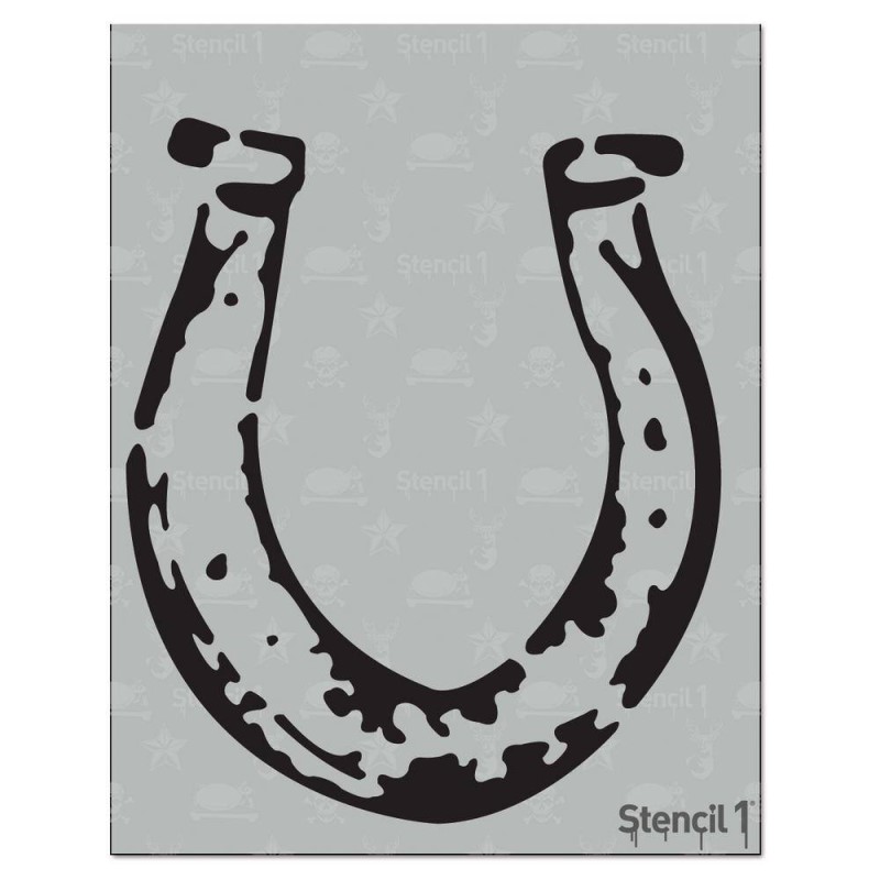Horse Shoe Stencil (8.5"x11")