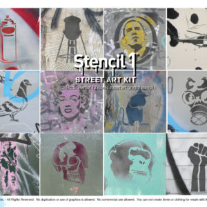 stencil1 street art kit collage