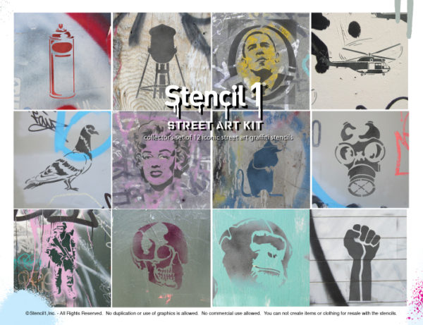 stencil1 street art kit collage