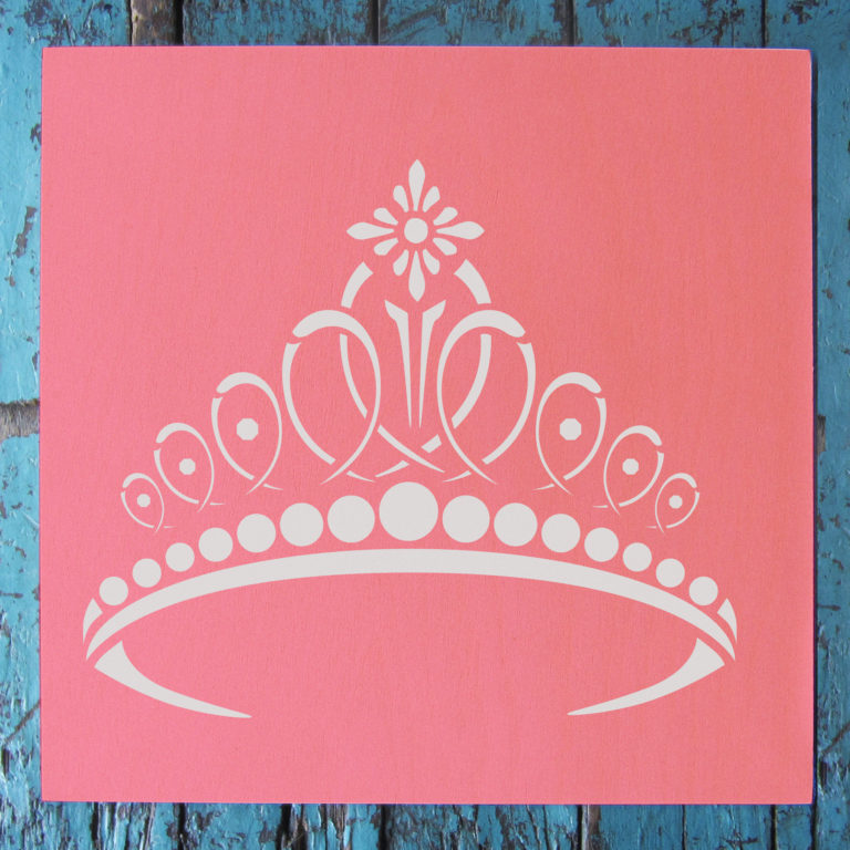 Tiara Stencil – Small | Stencil 1
