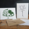Tree Stencil Stenciled Cards