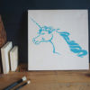 Unicorn Stencil Applied