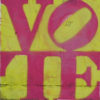 Vote Stencil Stenciled on Wall