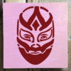 wrestler mask stencil small applied