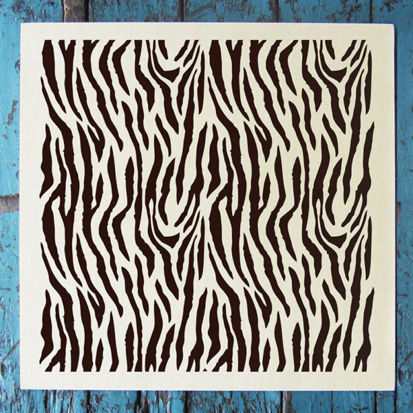 Zebra Print Stencil (5.75″ x 6″) Stencil 1