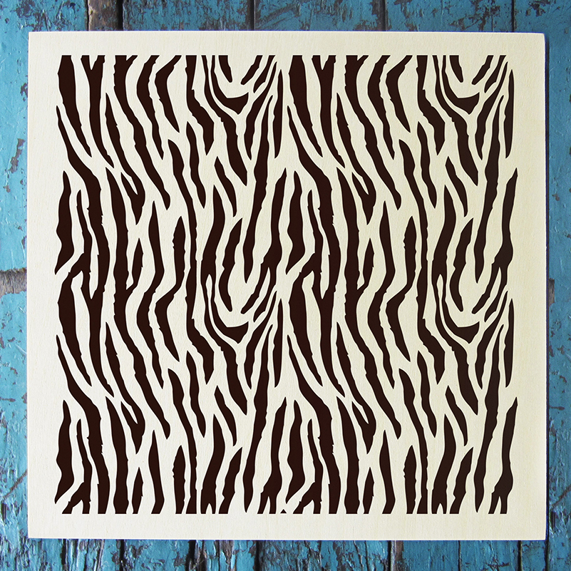 Zebra Print Stencil (5.75″ x 6″) Stencil 1