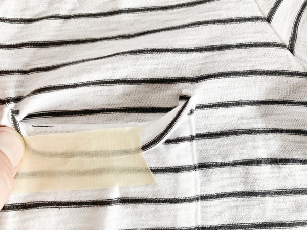 Lipstick Striped Shirt | Stencil 1