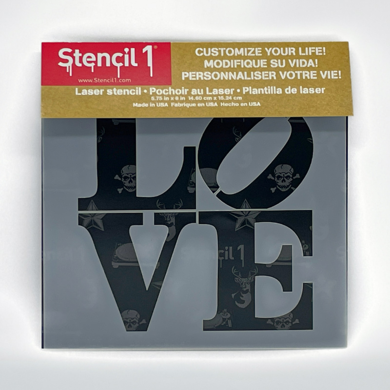 LOVE Stacked Stencil - Small (5.75″x6″) - Image 7