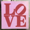 LOVE Stacked Stencil Small Applied