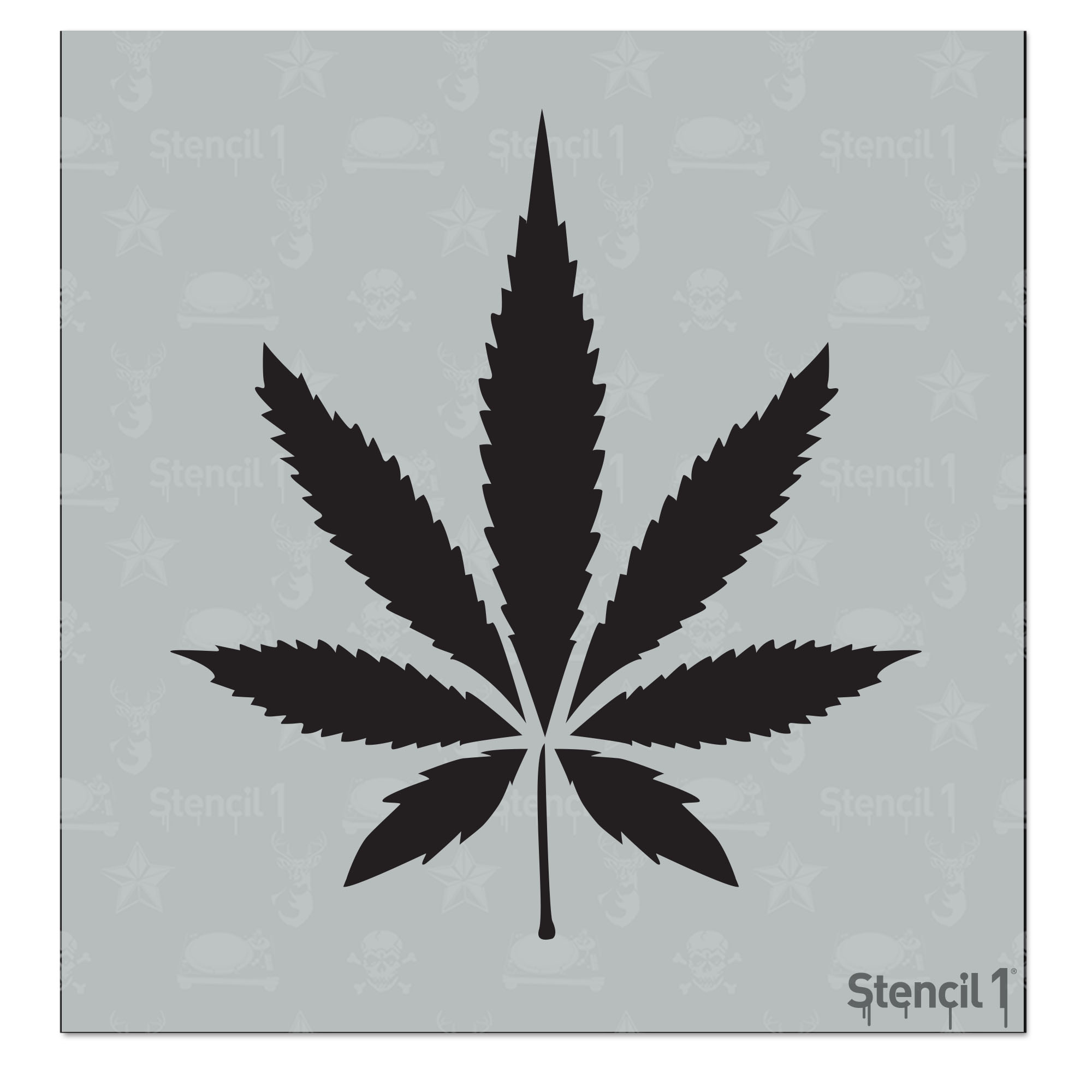 Pot Leaf Stencil – Small (5.75″x6″)
