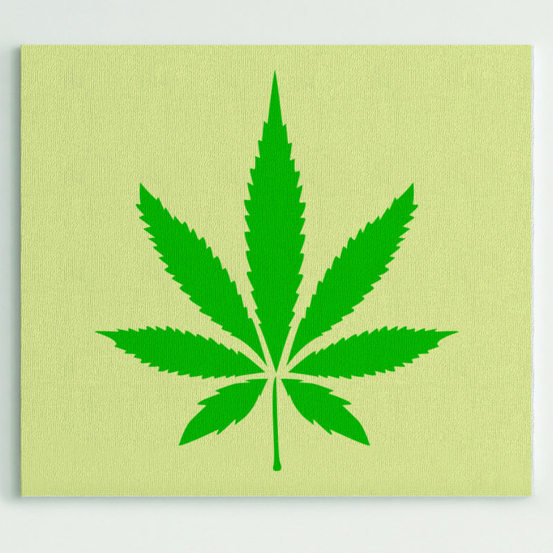 Pot Leaf Stencil (8.5"x11") | Stencil 1