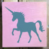 Unicorn Silhouette Stencil Small Stenciled Canvas