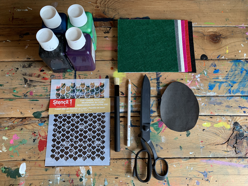 supplies for dragons egg coaster diy