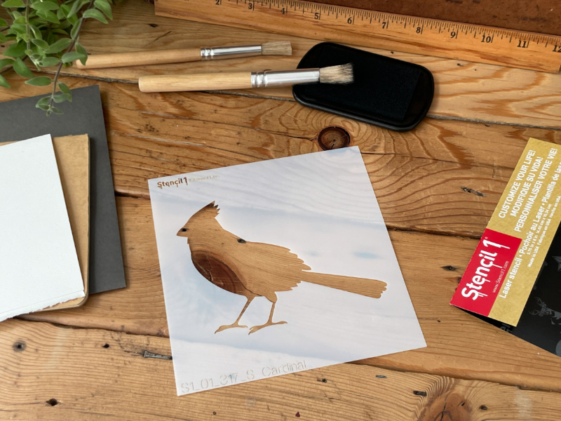 Cardinal Stencil - Small (5.75″x6″) - Image 5