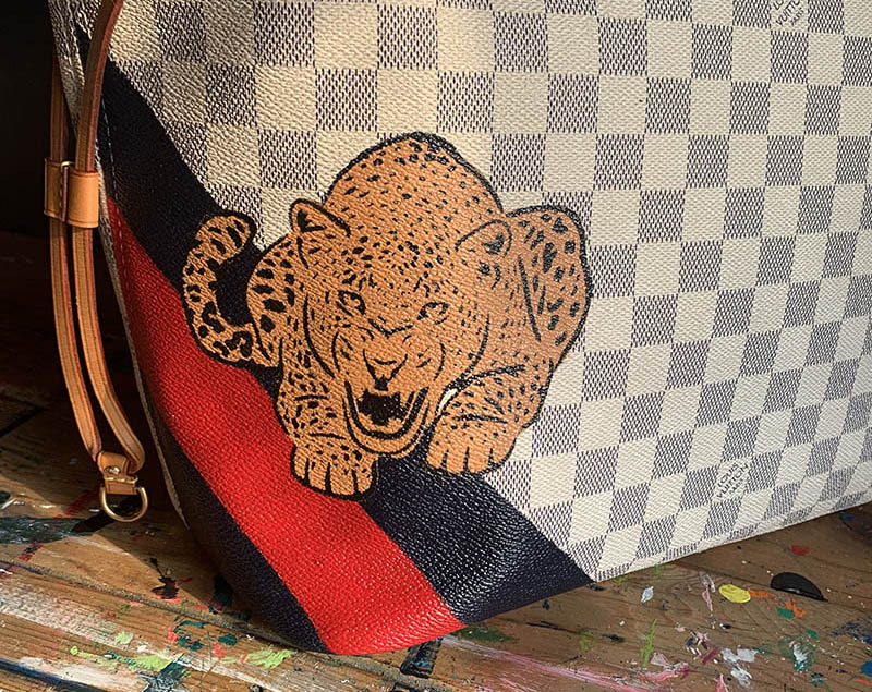 Custom Louis Vuitton bag Stencil1