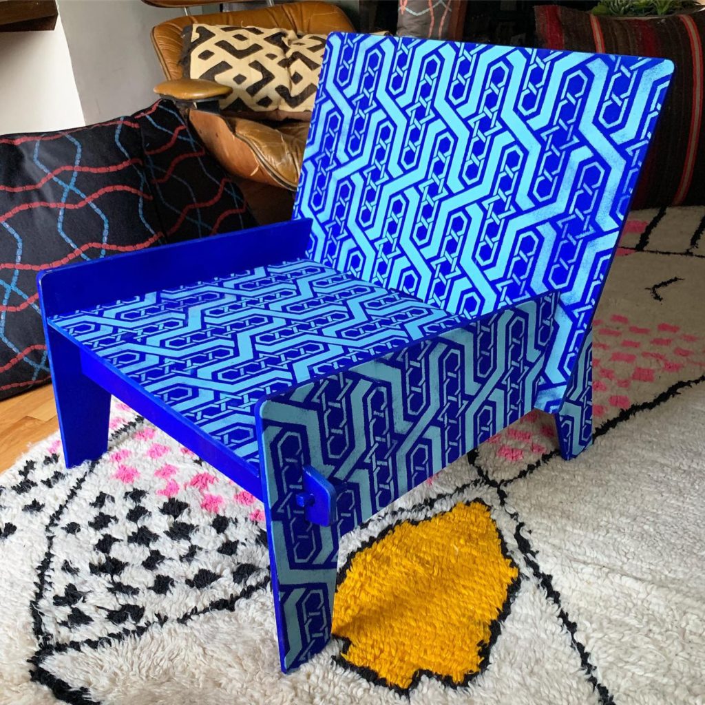 Ikea Stenciled Chair